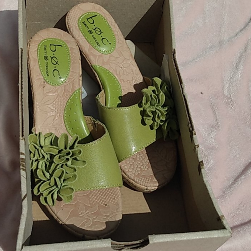Cute Slip on Cork Wedges